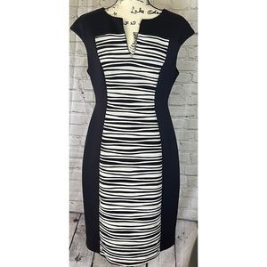 DressBarn Women’s Black/White Pencil Dress (Size 10)